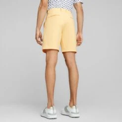 PUMA Golf Shorts - Dealer Short 8" - Flaxen AW23 -Golf Fashion Shop puma golf shorts dealer short 8 flaxen aw23 53778821 60