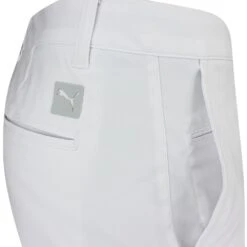 PUMA Golf Trousers - Tailored Dealer Pant - White Glow AW23 -Golf Fashion Shop puma golf trousers tailored dealer pant white glow ss23 535524 01 c