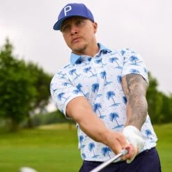 PUMA Golf Shirt - MATTR Mirage Polo - White Glow AW23 -Golf Fashion Shop puma aw23 detail shot 0014 layer 15