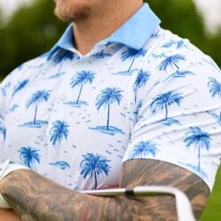 PUMA Golf Shirt - MATTR Mirage Polo - White Glow AW23 -Golf Fashion Shop puma aw23 detail shot 0015 layer 14