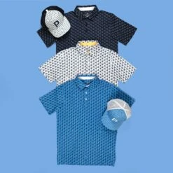 PUMA Golf Shirt - MATTR Palms Polo - Navy Blazer AW23 -Golf Fashion Shop puma aw23 laydown shot salter 0005 puma ss23 7 1 1