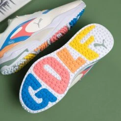PUMA Golf Shoes - Duvin GS-FAST - Frosty White - Regal Blue AW23 -Golf Fashion Shop puma duvin detail shot 0007 layer 3 1