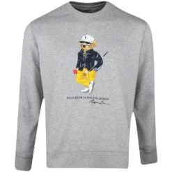 Ralph Lauren POLO Golf Jumper - Bear Logo Crew - Andover Htr SS23