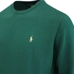 Ralph Lauren POLO Golf Jumper - Fleece Crew Neck - Moss Agate AW23 -Golf Fashion Shop ralph lauren polo golf jumper fleece crew neck moss agate aw23 413325 9