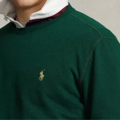 Ralph Lauren POLO Golf Jumper - Fleece Crew Neck - Moss Agate AW23 -Golf Fashion Shop ralph lauren polo golf jumper fleece crew neck moss agate aw23 710875152007 43