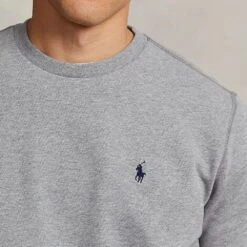 Ralph Lauren POLO Golf Jumper - Fleece Crew Neck - Steel Heather AW23 -Golf Fashion Shop ralph lauren polo golf jumper fleece crew neck steel heather aw23 710875152008 51
