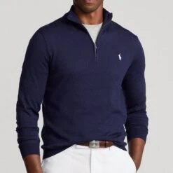 Ralph Lauren POLO Golf Jumper - Tech Wool QZ - Refined Navy AW23 14 Ralph Lauren POLO Golf Jumper - Tech Wool QZ - Refined Navy AW23 -Golf Fashion Shop ralph lauren polo golf jumper tech wool qz refined navy aw23 710876339008 58