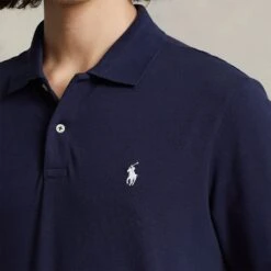 Ralph Lauren POLO Golf Shirt - LS Stretch Pique - Refined Navy AW23 -Golf Fashion Shop ralph lauren polo golf shirt ls stretch pique refined navy aw23 b