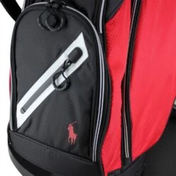 RLX Golf Bag - PP Tour Ripstop Stand - Red - Black 2023 -Golf Fashion Shop rlx golf bag pp tour ripstop stand red black 2023 453908649 003 b