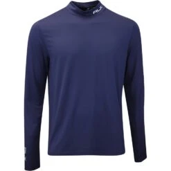 RLX Golf Base Layer - Peached Airflow LS Mock - Refined Navy AW23