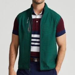 RLX Golf Gilet - Tech Terry Vest - Green Houndstooth AW23 14 RLX Golf Gilet - Tech Terry Vest - Green Houndstooth AW23 -Golf Fashion Shop rlx golf gilet tech terry vest green houndstooth aw23 golfposer 26
