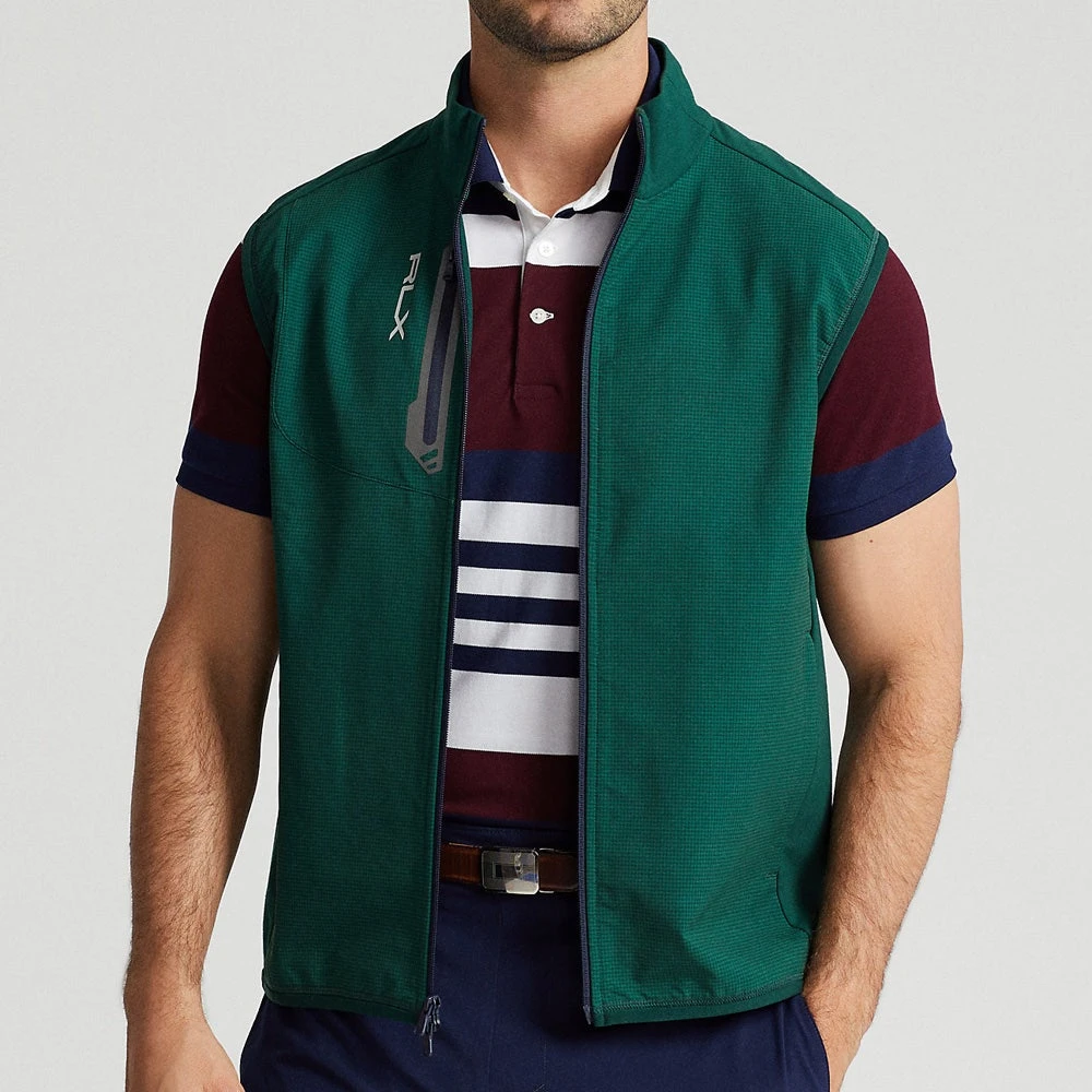 RLX Golf Gilet - Tech Terry Vest - Green Houndstooth AW23 7 RLX Golf Gilet - Tech Terry Vest - Green Houndstooth AW23 - Image 5