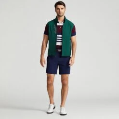 RLX Golf Gilet - Tech Terry Vest - Green Houndstooth AW23 17 RLX Golf Gilet - Tech Terry Vest - Green Houndstooth AW23 -Golf Fashion Shop rlx golf gilet tech terry vest green houndstooth aw23 golfposer 29