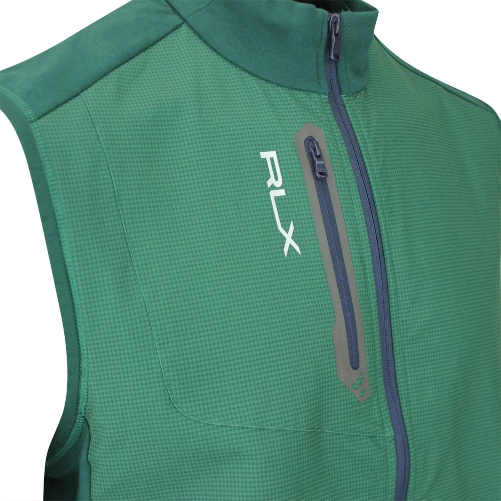 RLX Golf Gilet - Tech Terry Vest - Green Houndstooth AW23 6 RLX Golf Gilet - Tech Terry Vest - Green Houndstooth AW23 - Image 4