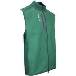 Golf Fashion Shop -Golf Fashion Shop rlx golf gilet tech terry vest green houndstooth aw23 image 22