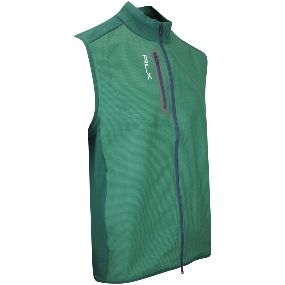 RLX Golf Gilet - Tech Terry Vest - Green Houndstooth AW23 4 RLX Golf Gilet - Tech Terry Vest - Green Houndstooth AW23 - Image 2