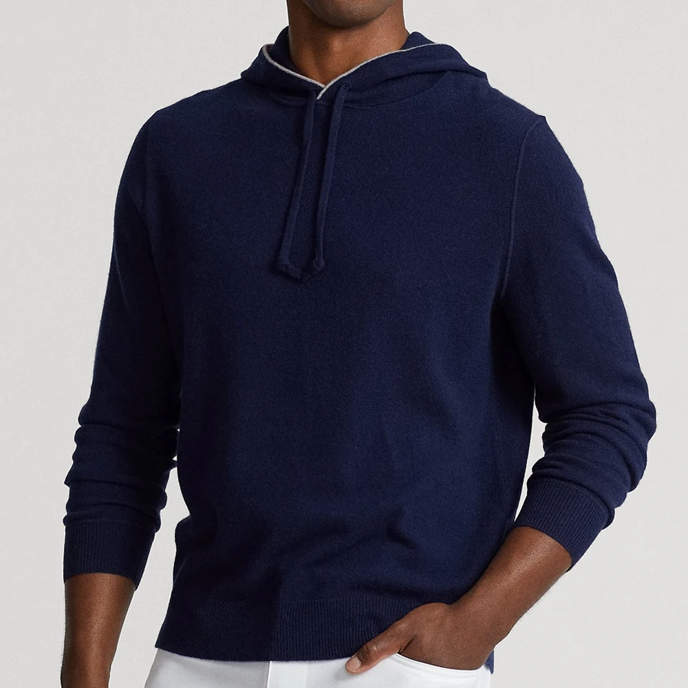 RLX Golf Hoodie - Cashmere Knit Pullover - French Navy SS23 7 RLX Golf Hoodie - Cashmere Knit Pullover - French Navy SS23 - Image 5