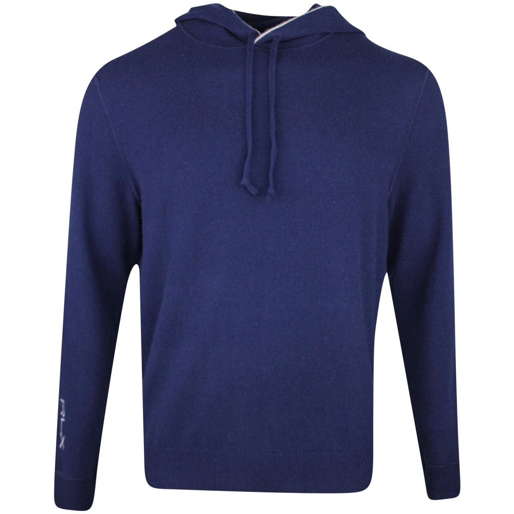 RLX Golf Hoodie - Cashmere Knit Pullover - French Navy SS23 3 RLX Golf Hoodie - Cashmere Knit Pullover - French Navy SS23