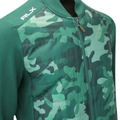 RLX Golf Jacket - Camo Quilted Coolwool Bomber - Moss Agate AW23 -Golf Fashion Shop rlx golf jacket camo quilted coolwool bomber moss agate aw23 image 33
