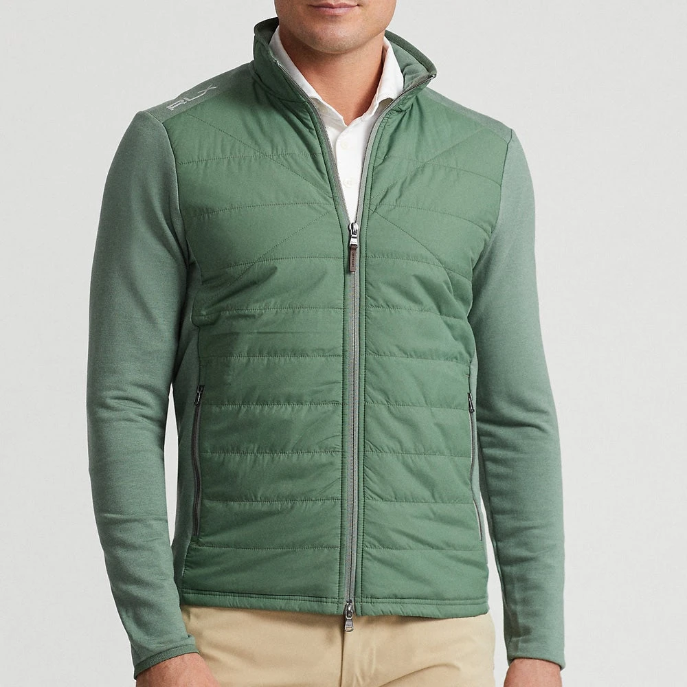 RLX Golf Jacket - Quilted Coolwool FZ - Fatigue Green AW23 7 RLX Golf Jacket - Quilted Coolwool FZ - Fatigue Green AW23 - Image 5