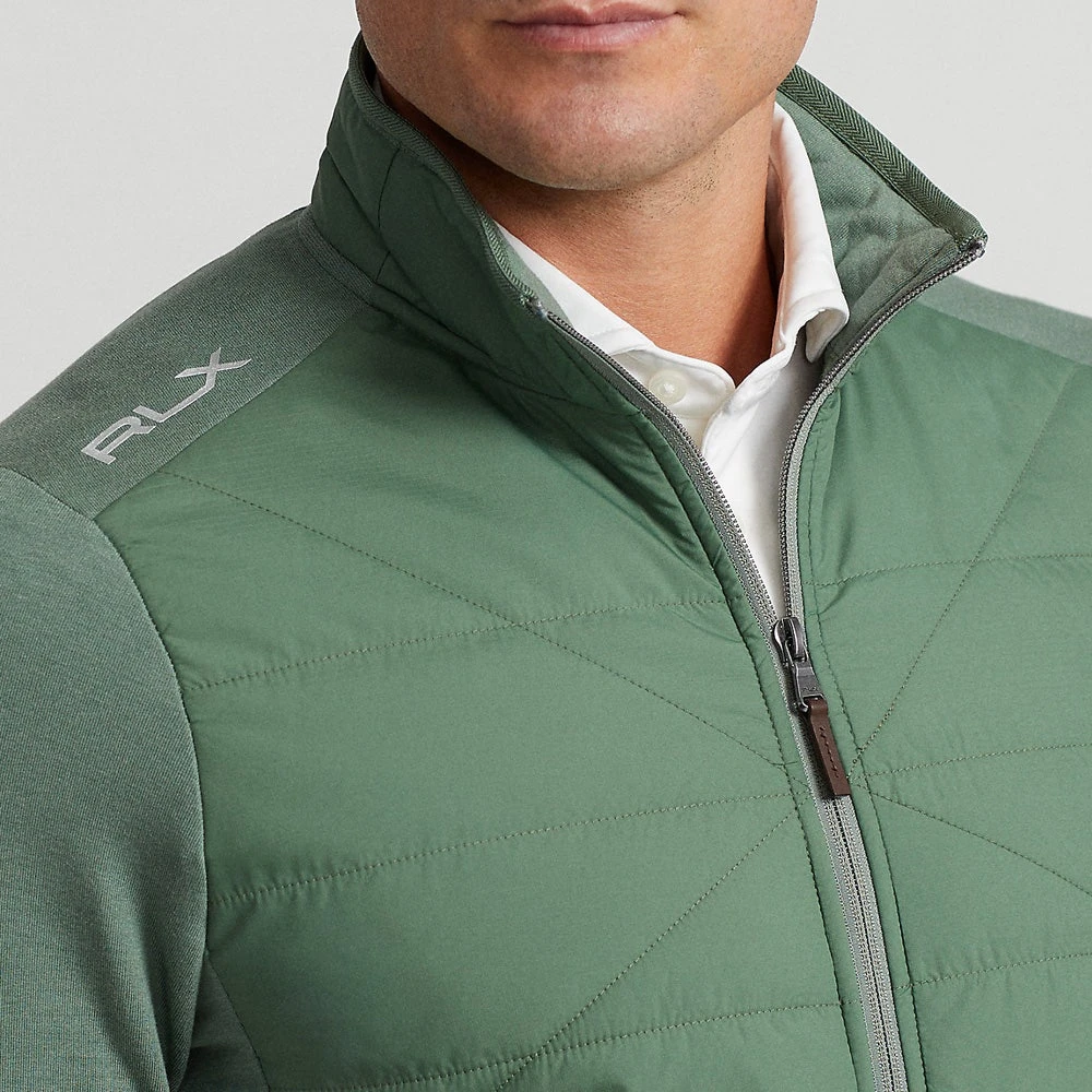 RLX Golf Jacket - Quilted Coolwool FZ - Fatigue Green AW23 9 RLX Golf Jacket - Quilted Coolwool FZ - Fatigue Green AW23 - Image 7