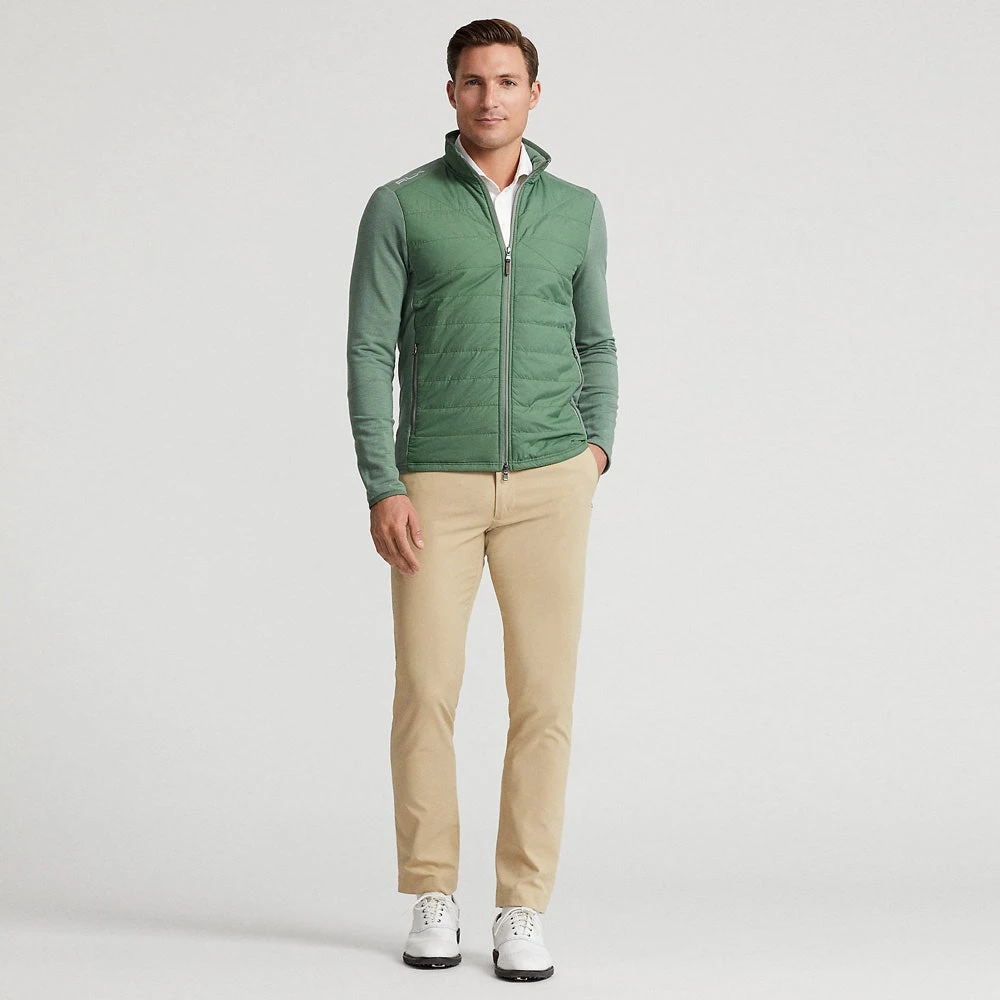 RLX Golf Jacket - Quilted Coolwool FZ - Fatigue Green AW23 10 RLX Golf Jacket - Quilted Coolwool FZ - Fatigue Green AW23 - Image 8