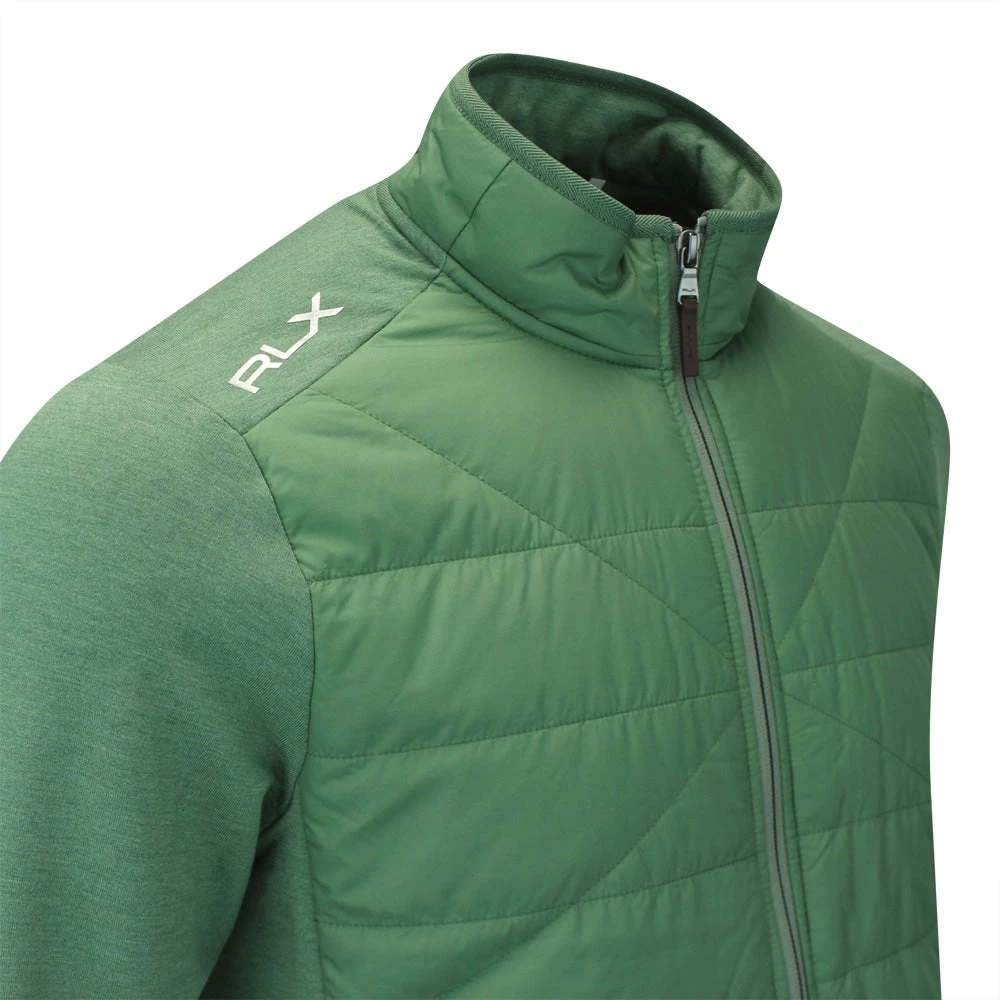RLX Golf Jacket - Quilted Coolwool FZ - Fatigue Green AW23 6 RLX Golf Jacket - Quilted Coolwool FZ - Fatigue Green AW23 - Image 4