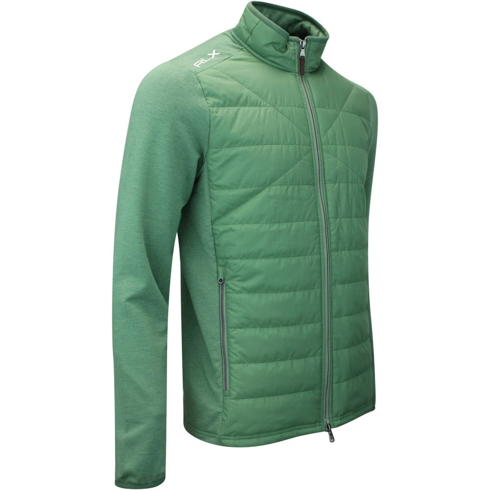 RLX Golf Jacket - Quilted Coolwool FZ - Fatigue Green AW23 4 RLX Golf Jacket - Quilted Coolwool FZ - Fatigue Green AW23 - Image 2