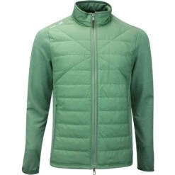 RLX Golf Jacket - Quilted Coolwool FZ - Fatigue Green AW23