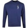 RLX Golf Jumper - Bear Logo Crew Neck - Refined Navy AW23 -Golf Fashion Shop rlx golf jumper bear logo crew neck refined navy aw23 785919997001 103