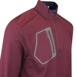 RLX Golf Pullover - Brushback Tech Jersey - Harvard Wine AW23 -Golf Fashion Shop rlx golf pullover brushback tech jersey harvard wine aw23 image 37