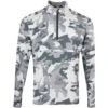 RLX Golf Pullover - Camo Driver Printed QZ - Peak Grey AW23