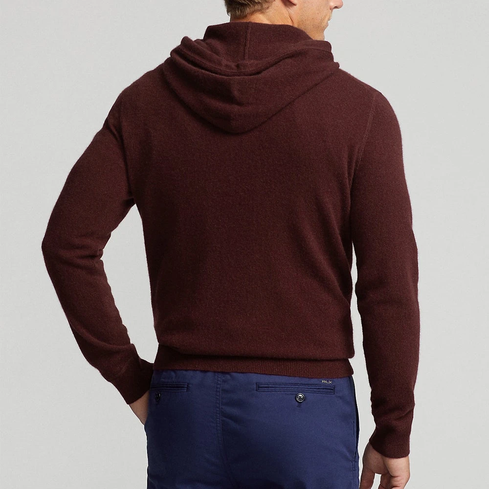 RLX Golf Pullover - Cashmere Hoodie - Harvard Wine AW23 8 RLX Golf Pullover - Cashmere Hoodie - Harvard Wine AW23 - Image 6