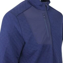 RLX Golf Pullover - Quilted Tech Jersey - Refined Navy AW23 -Golf Fashion Shop rlx golf pullover quilted tech jersey refined navy aw23 image 48