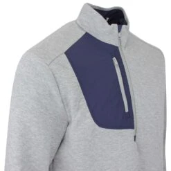 RLX Golf Pullover - Quilted Tech Jersey - Steel Heather AW23 -Golf Fashion Shop rlx golf pullover quilted tech jersey steel heather aw23 image 52