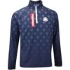 RLX Golf Pullover - Ryder Cup Brushback QZ - Team USA 2023 -Golf Fashion Shop rlx golf pullover ryder cup brushback qz team usa 2023 ib1984 52