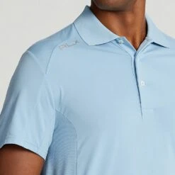RLX Golf Shirt - Peached Airflow - Powder Blue SS23 -Golf Fashion Shop rlx golf shirt peached airflow powder blue ss23 785899228 002 11