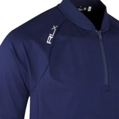 RLX Golf Shirt - Performance Pique QZ - French Navy SS23 -Golf Fashion Shop rlx golf shirt performance pique qz french navy ss23 785899449003 n