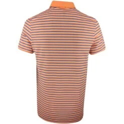 RLX Golf Shirt - PP Stripe Tour Pique - Classic Peach SS23 -Golf Fashion Shop rlx golf shirt pp stripe tour pique classic peach ss23 785899297 002 49