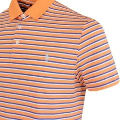 RLX Golf Shirt - PP Stripe Tour Pique - Classic Peach SS23 -Golf Fashion Shop rlx golf shirt pp stripe tour pique classic peach ss23 785899297 002 51