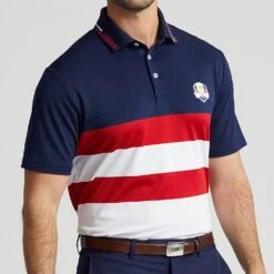 RLX Golf Shirt - Ryder Cup Sunday Polo - Team USA 2023 -Golf Fashion Shop rlx golf shirt ryder cup sunday polo team usa 2023 02