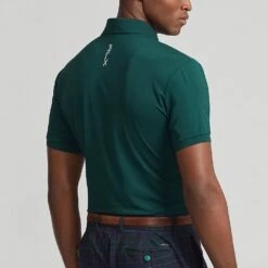 RLX Golf Shirt - Solid Airflow Polo - Moss Agate AW23 -Golf Fashion Shop rlx golf shirt solid airflow polo moss agate aw23 785865186025 2