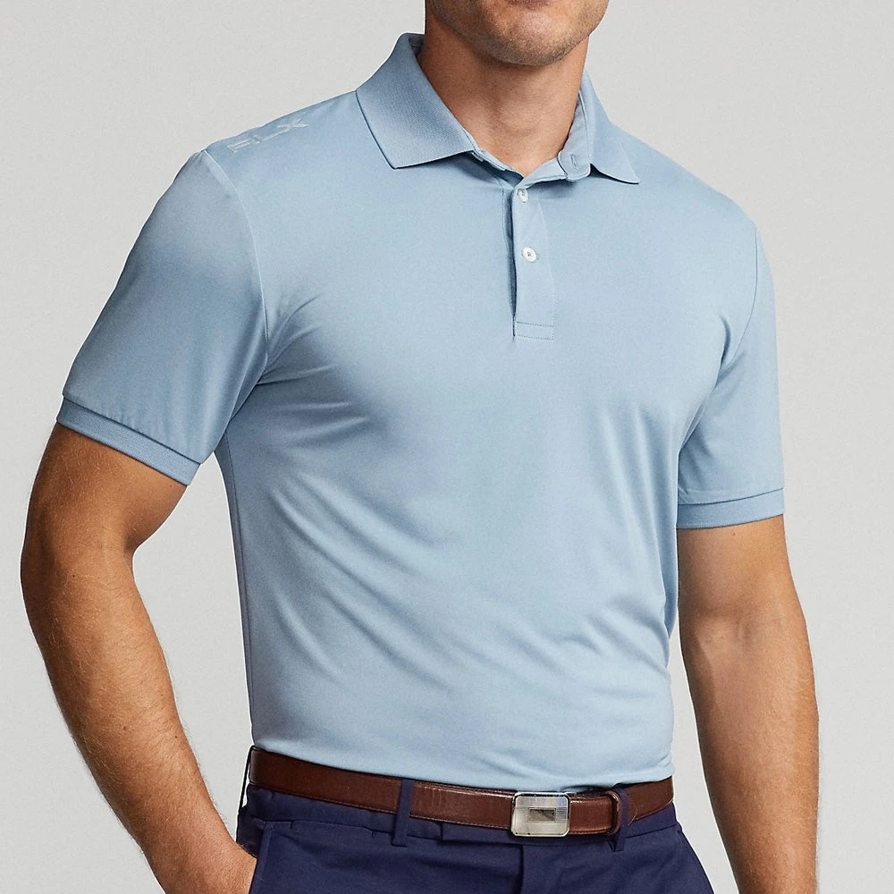 RLX Golf Shirt - Solid Airflow Polo - Vessel Blue AW23 7 RLX Golf Shirt - Solid Airflow Polo - Vessel Blue AW23 - Image 5