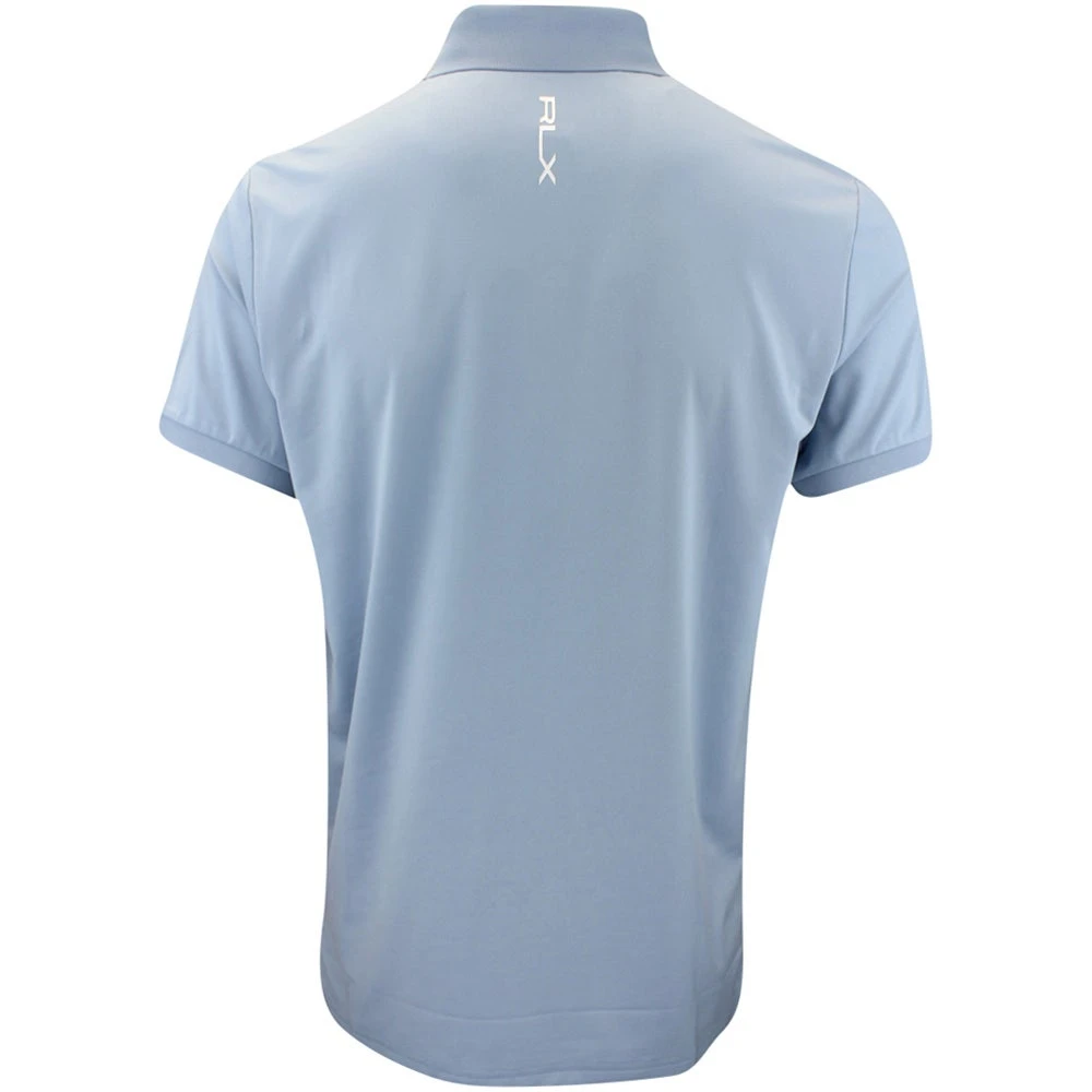 RLX Golf Shirt - Solid Airflow Polo - Vessel Blue AW23 5 RLX Golf Shirt - Solid Airflow Polo - Vessel Blue AW23 - Image 3
