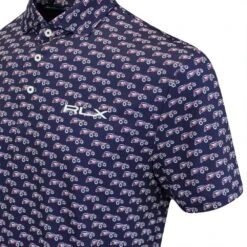RLX Golf Shirt - Speedster Printed Airflow - Refined Navy AW23 -Golf Fashion Shop rlx golf shirt speedster printed airflow refined navy aw23 image 142