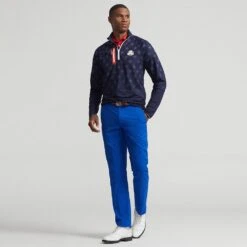RLX Golf Pullover - Ryder Cup Brushback QZ - Team USA 2023 -Golf Fashion Shop rlx ralph lauren detail shot 0010 s7 1488030 alternate1