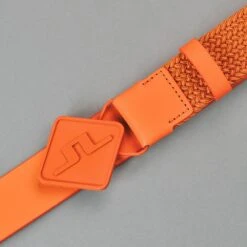 J.Lindeberg Golf Belt - Diamond Stretch Woven - Russet Orange SS23 -Golf Fashion Shop salter product detail shot 0000 layer 62